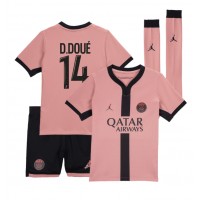 Paris Saint-Germain Desire Doue #14 Replica Third Minikit 2024-25 Short Sleeve (+ pants)